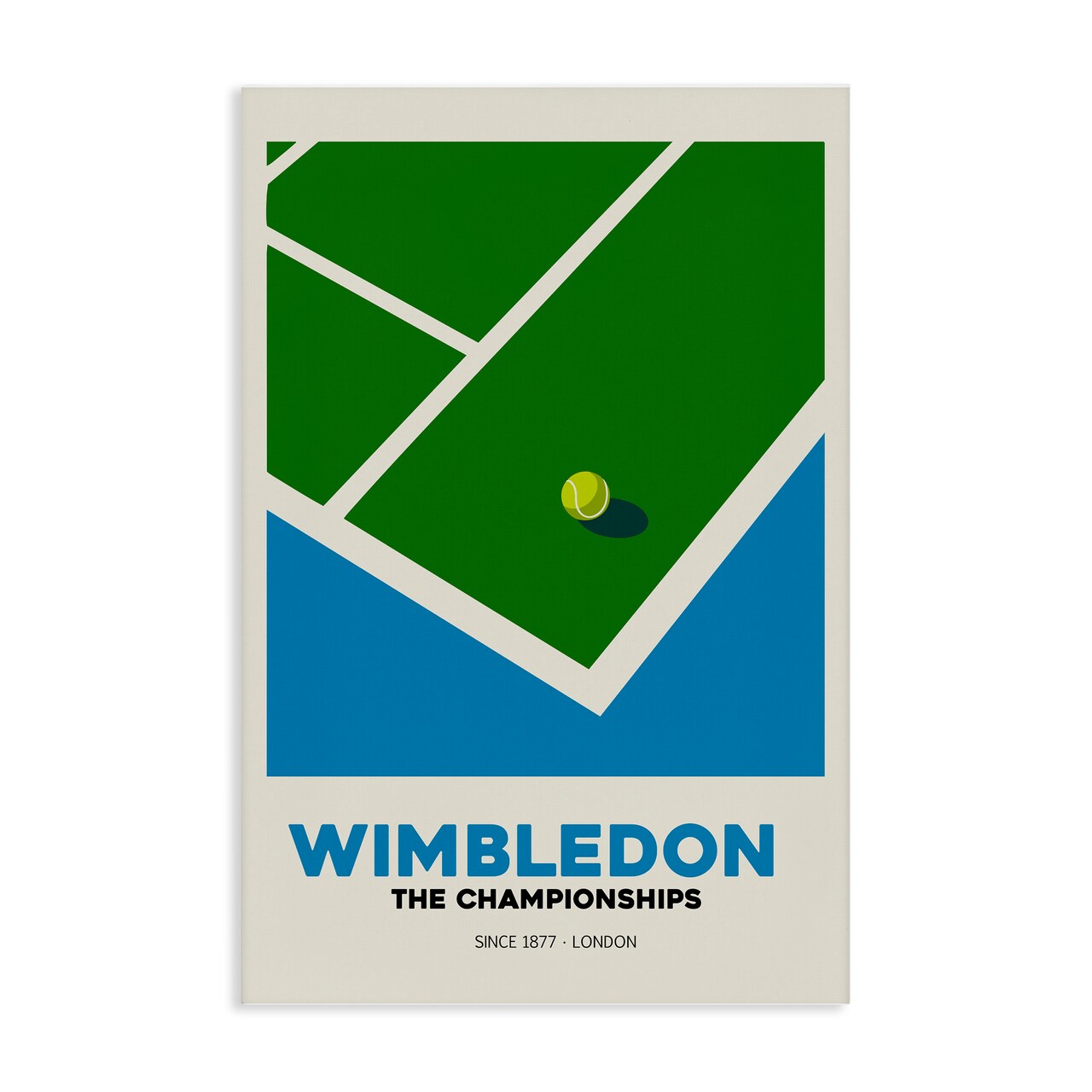 Stupell Industries Wimbledon Tennis Court Canvas, design by Andreas Magnusson